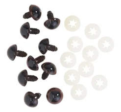 Bären-/Tieraugen zum Feststecken, Ø 15 mm