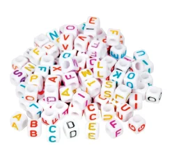 Buchstabenperlen "Bunt"