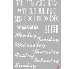 Bullet Journal Schablone "Kalender"