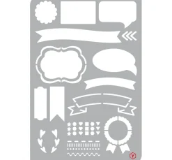 Bullet Journal Schablone "Banner"