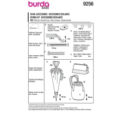 Burda Kids Schnittmuster Schultüte, Mäppchen und Turnbeutel Nr. 9256