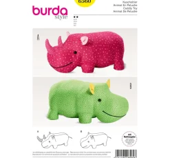 Burda Schnittmuster Nr. 6560 "Kuscheltier Nashorn"