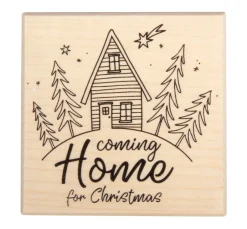 BUTTERER Stempel "Coming Home for Christmas"