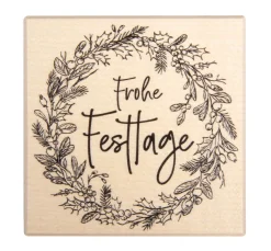 BUTTERER Stempel "Frohe Festtage"