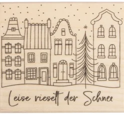 BUTTERER Stempel "Leise rieselt der Schnee"