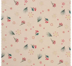 Canvas-Stoff "Weihnacht mit Glitzerschneeflocken"