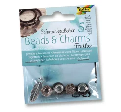 Charms "Feather", 5tlg.