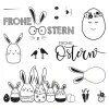 Clear Stamps "Frohe Ostern"