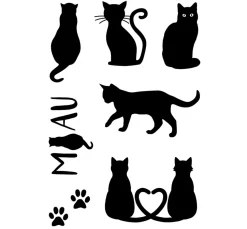 Clear Stamps "Katzen"