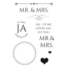 Clear Stamps "Mr. & Mrs."