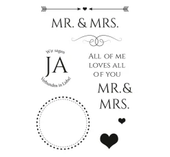 Clear Stamps "Mr. & Mrs."