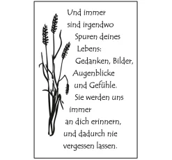Clear Stamps "Spuren deines Lebens"