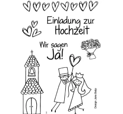 Clear Stempel-Set "Hochzeit"