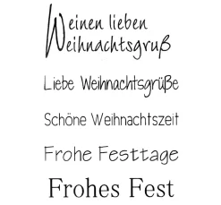 Clear Stempel-Set "Weihnachtsgruß"