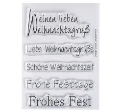 Clear Stempel-Set "Weihnachtsgruß"