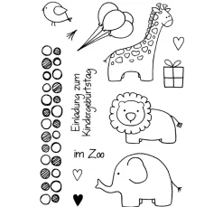 Clear Stempel-Set "Zoo"