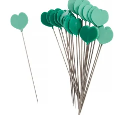 Clover Herzförmige Stecknadeln, für Bügel- und Maschinen-Näharbeiten, 20 Stück