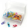 Clover Stoffklammern "Wonder Clips", 50 Stück, farbig sortiert, in Kunststoffbox