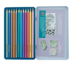 Colorful Moments Designdose mit Buntstiften - Pastellträume