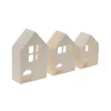 3D Holzhäuschen, 3er-Set