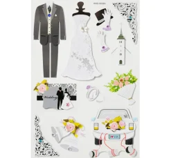 3D Sticker "Hochzeit II"