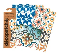 Décopatch-Papier "Kachel-Mosaik Bunt"