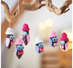 Deko Zapfen, Kunststoff, 6 Stück