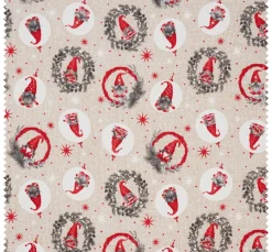 Dekostoff Leinenoptik "Wichtel"