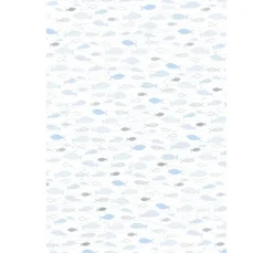 Designkarton "Hotfoil", Fischschwarm