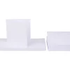 Doppelkarten mit Umschlägen "Weiß", 12,5 x 12,5 cm, 50 Stück