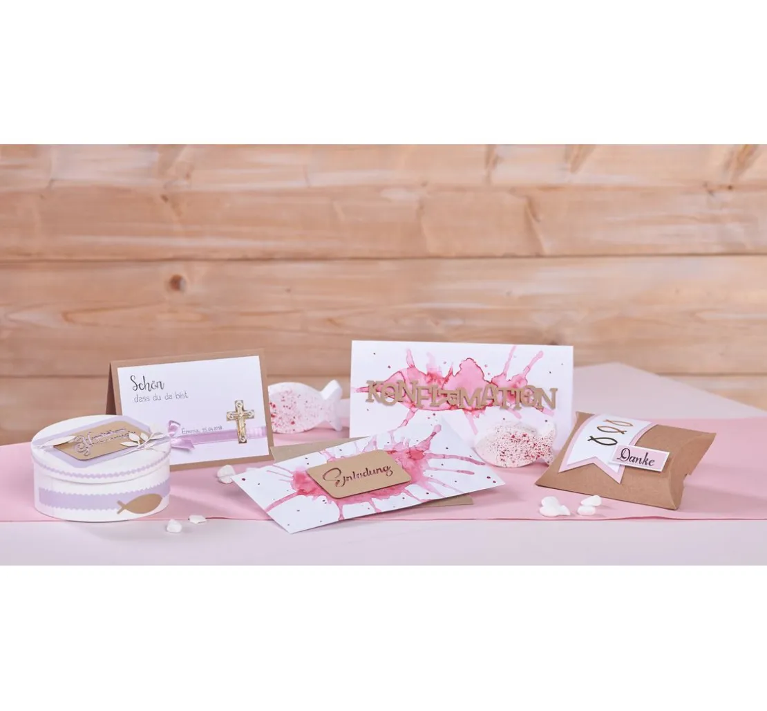 Doppelkarten mit Umschlägen "Kraftpapier", DIN A6, 50 Stück