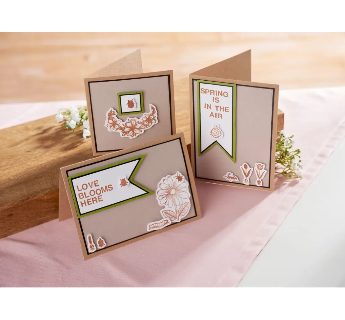 Doppelkarten mit Umschlägen "Kraftpapier", DIN A6, 50 Stück