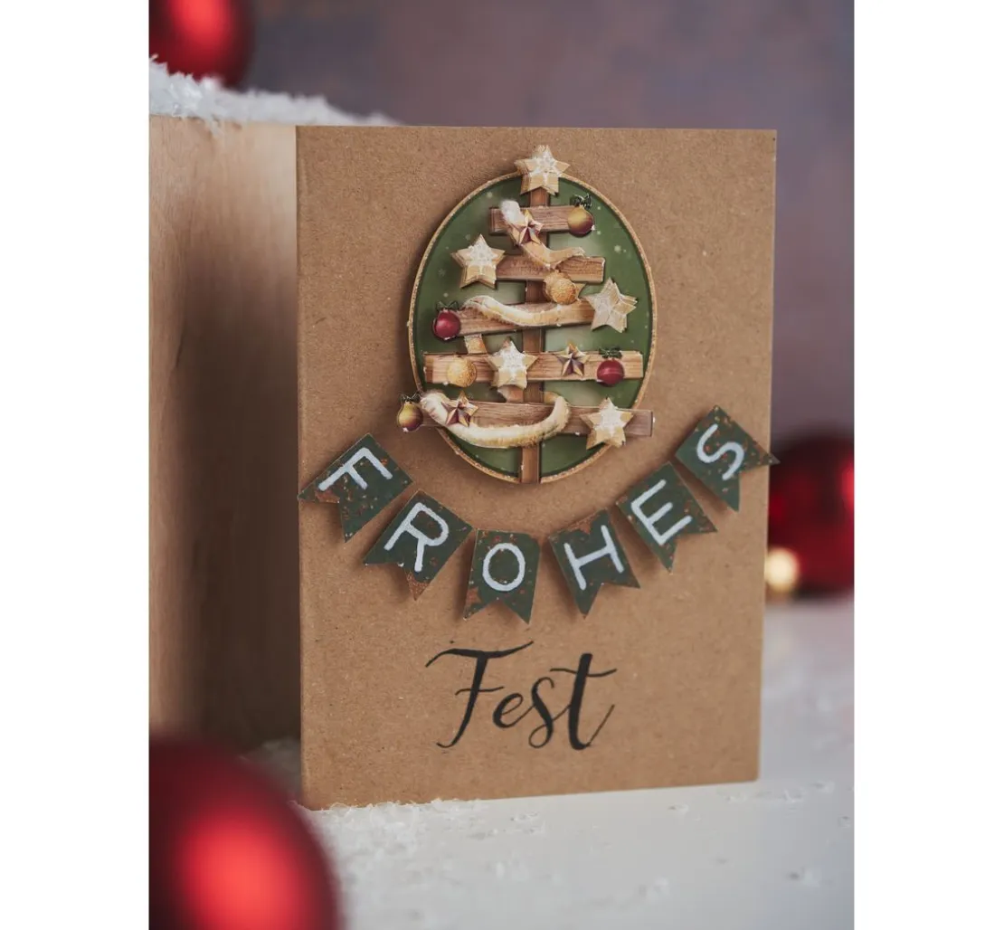 Doppelkarten mit Umschlägen "Kraftpapier", DIN A6, 50 Stück