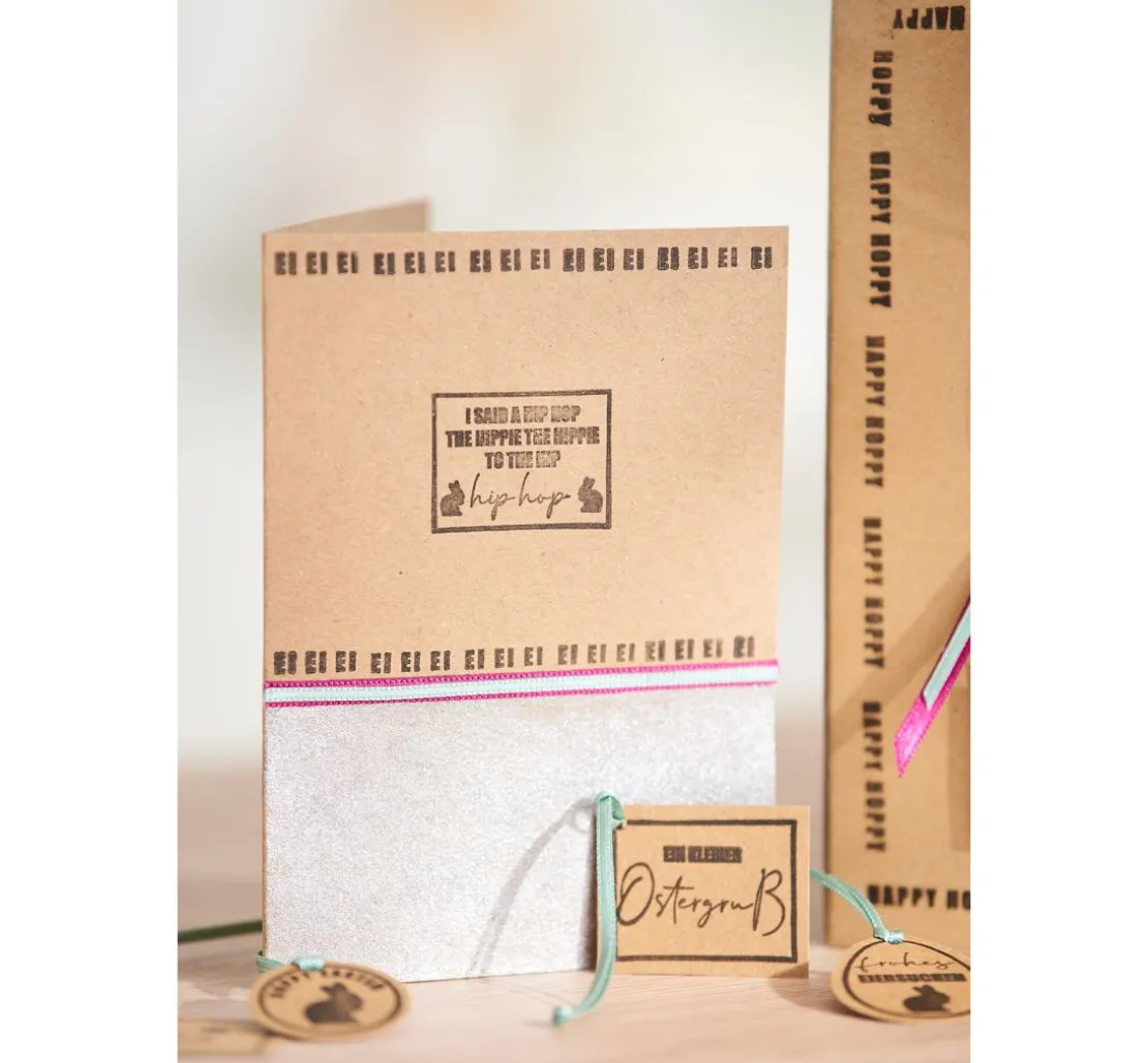 Doppelkarten mit Umschlägen "Kraftpapier", DIN A6, 50 Stück