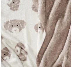 Double-Fleece-Stoff "Cute Dog"