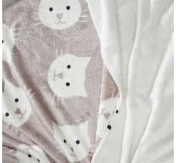 Double-Fleece-Stoff "Katze"