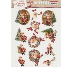3D-Stanzbogen-Set "From Santa with love"