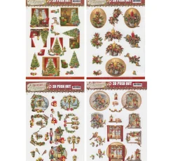 3D-Stanzbogen-Set "History of Christmas"