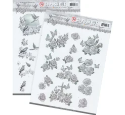 3D-Stanzbogen-Set "Words of Sympathy"