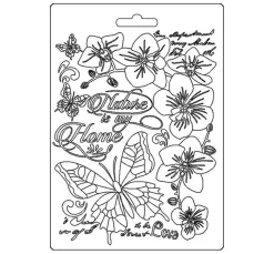 3D-Texturform "Orchidee & Schmetterling"