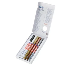 edding 780 Glanzlack-Marker Metallic, Basic, 5er-Set