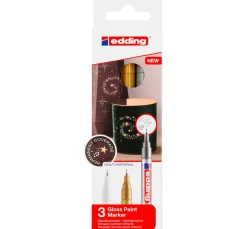 edding 780 Glanzlack-Marker Metallic, 3er-Set