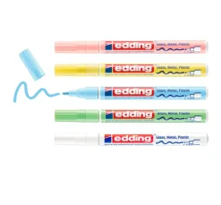edding 751 Glanzlack-Marker Pastell, 5er-Set