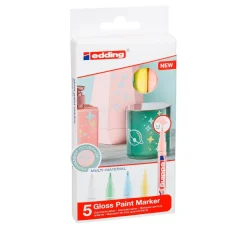 edding 751 Glanzlack-Marker Pastell, 5er-Set