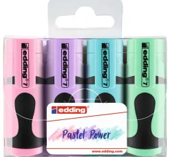 edding 7 "Mini-Textmarker" Pastell Set
