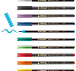 edding 1340 Pinselstift "Glitzer", 10er-Set