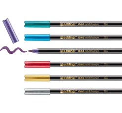 edding 1340 Pinselstift "Metallic", 6er-Set