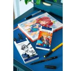 Faber-Castell Pitt Artist Pen Manga Shônen Set, 6 Stifte