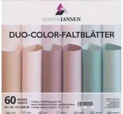 Faltblätter "Duo-Color", Pudertöne