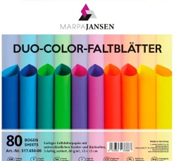 Faltblätter "Duo-Color", Rainbow Colors